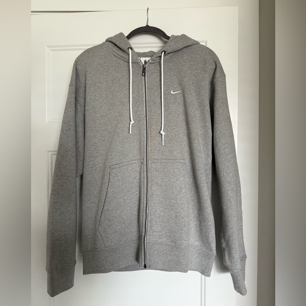 Nike Men's Zip-Up Gray Sweater
